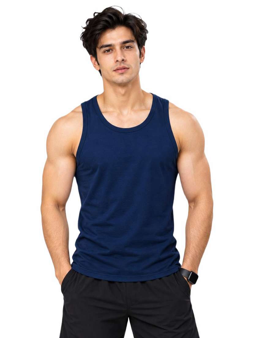 Men Printed Sleeveless Vest - 22762272 -  Standard Image - 1