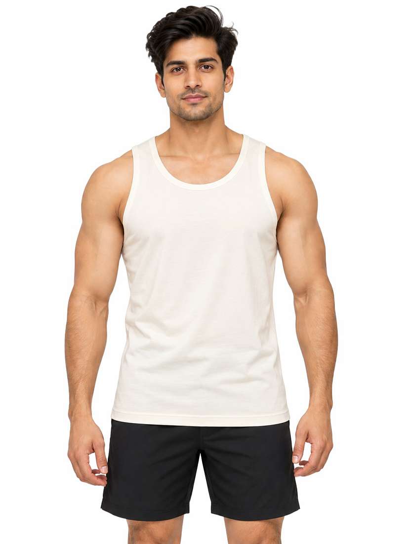 Men Printed Sleeveless Vest - 22762273 -  Standard Image - 1