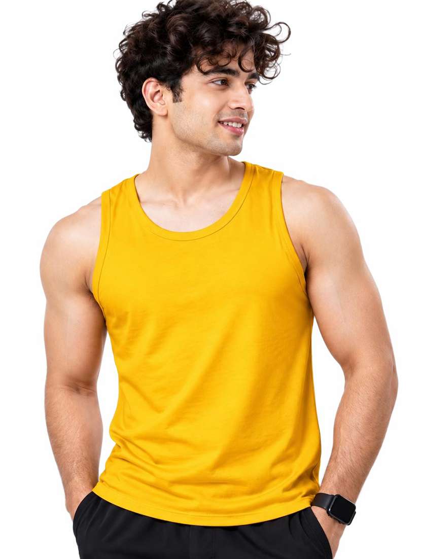 Men Printed Sleeveless Vest - 22762274 -  Standard Image - 1