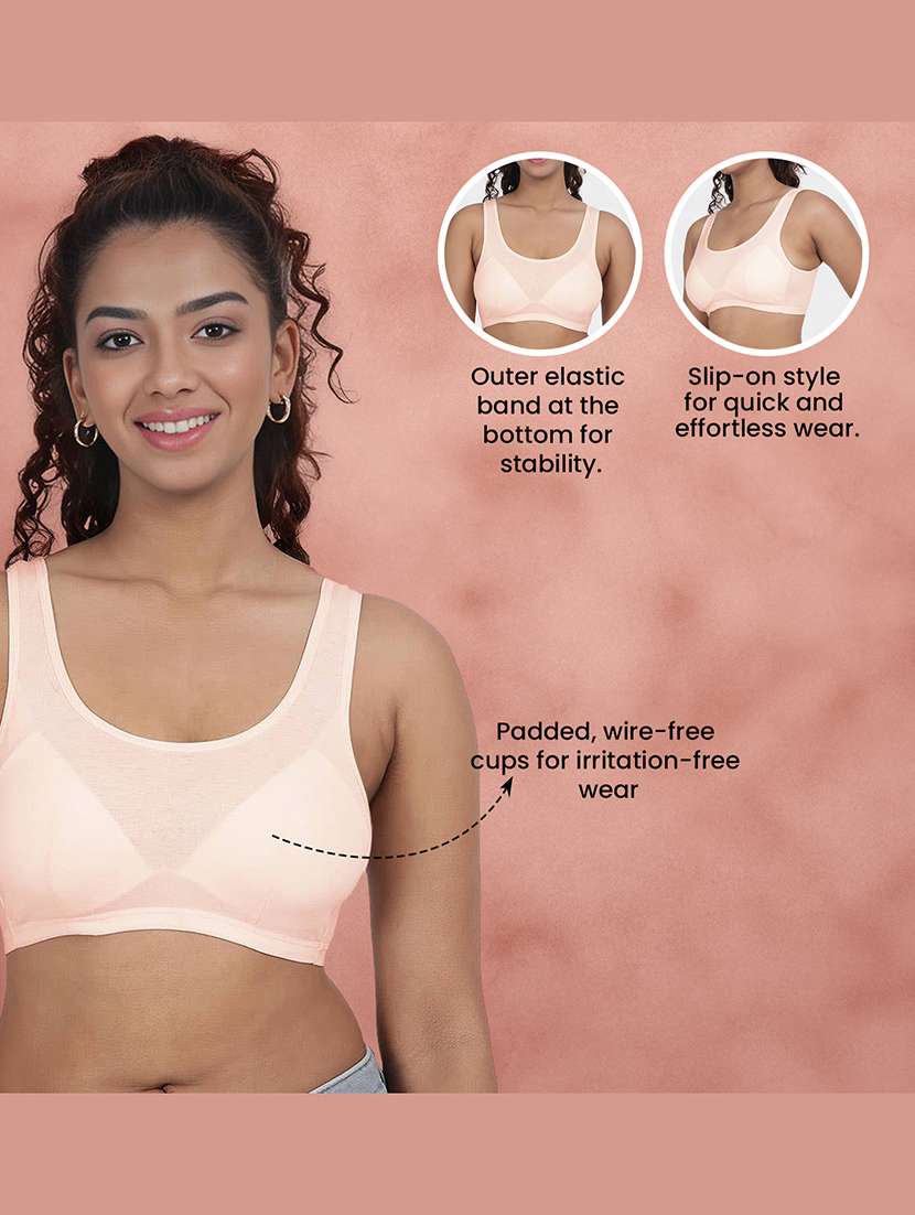 Women Solid Full Coverage Regular Bra - 22765466 -  Standard Image - 4