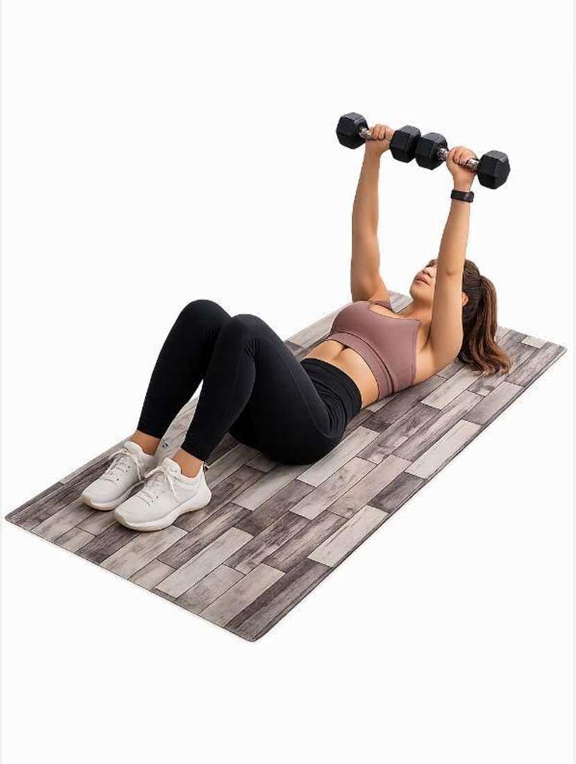 Non-slip Printed Yoga And Exercise Mat - 22765666 -  Standard Image - 1
