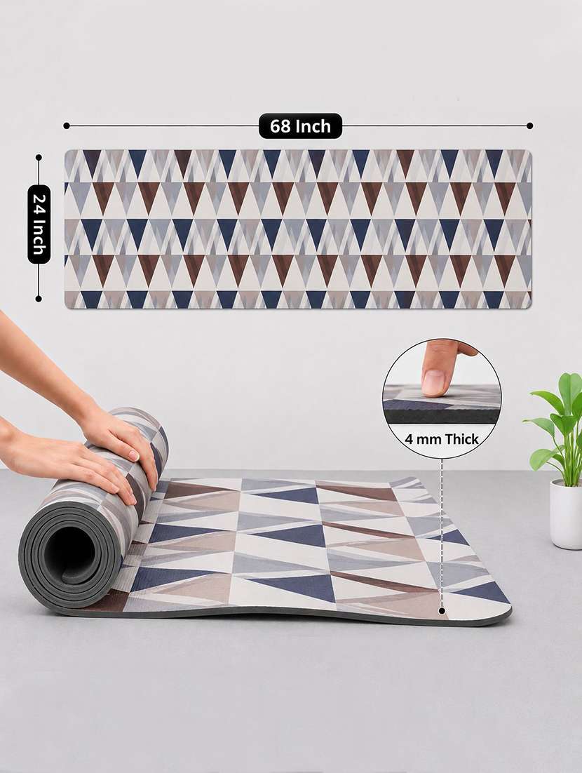 Non-slip Printed Yoga And Exercise Mat - 22765668 -  Standard Image - 4