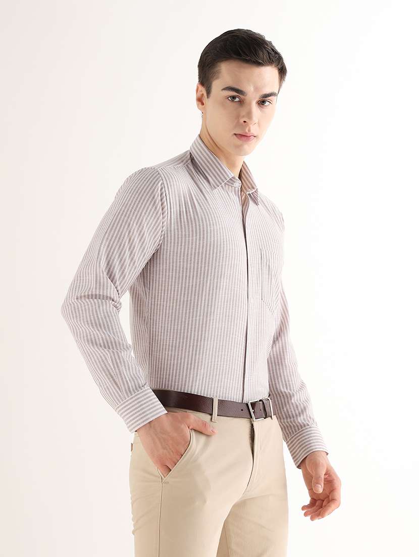 Women Striped Long Sleeves Formal Shirt - 22765781 -  Standard Image - 1