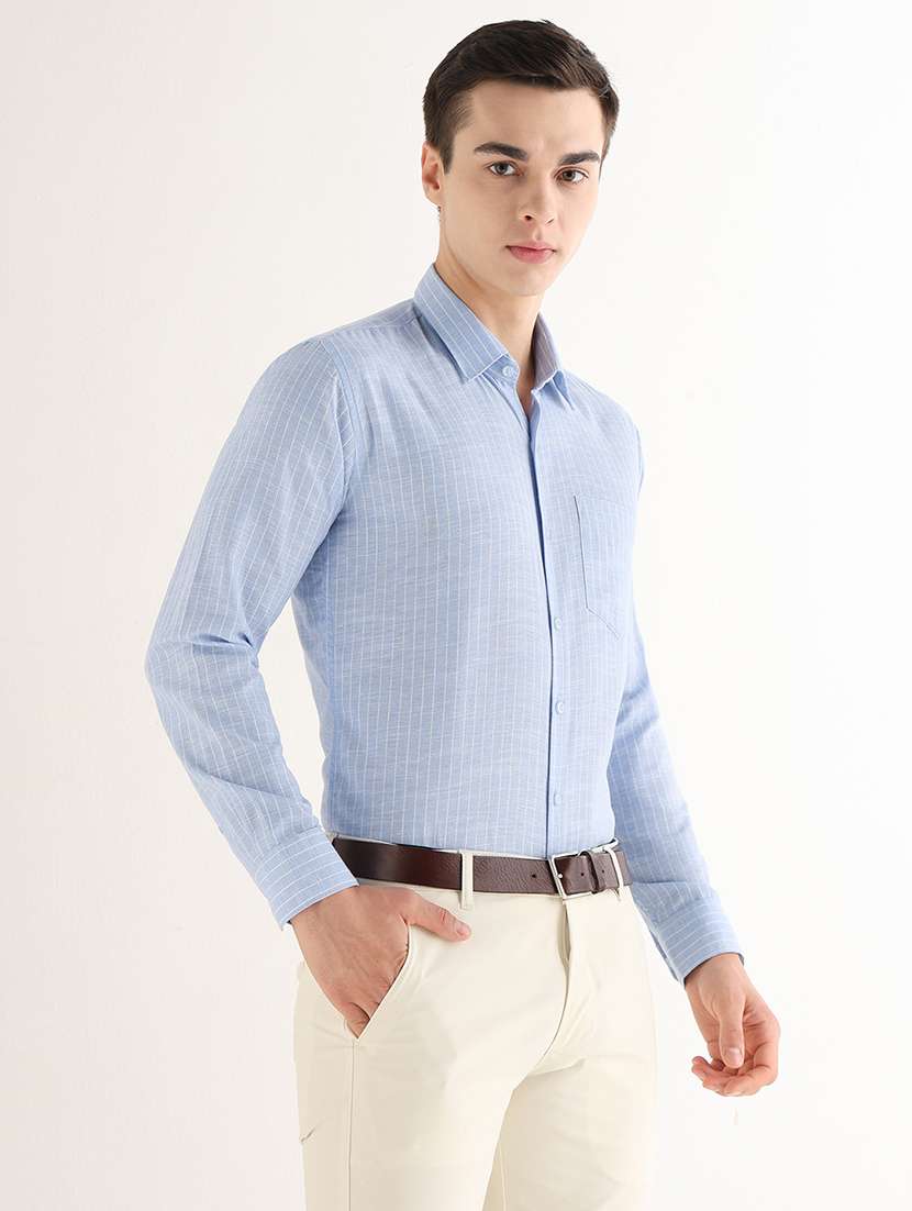Women Striped Long Sleeves Formal Shirt - 22765782 -  Standard Image - 1