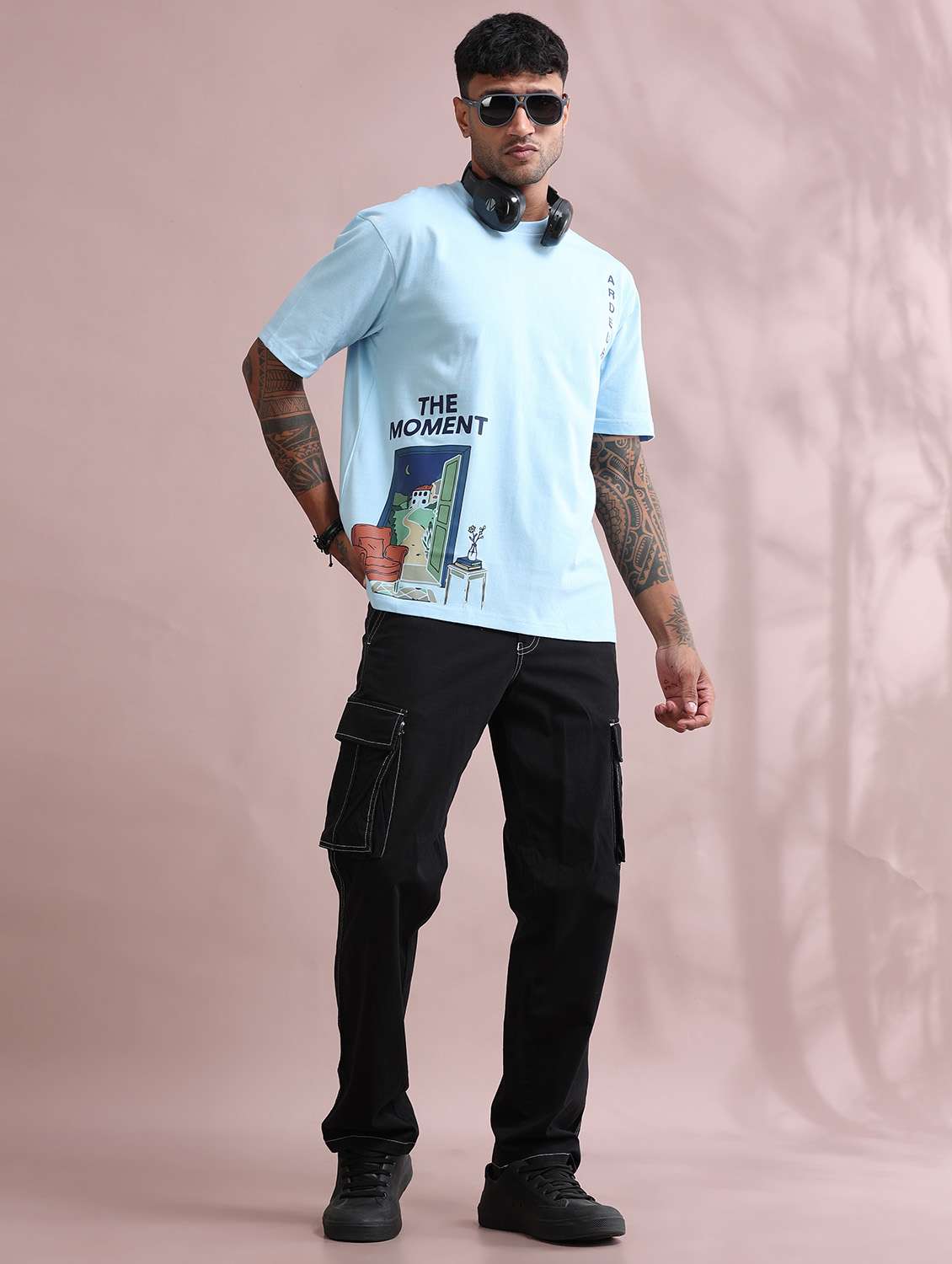 Men Printed Short Sleeve Loose Fit T-shirt - 22766741 -  Standard Image - 4