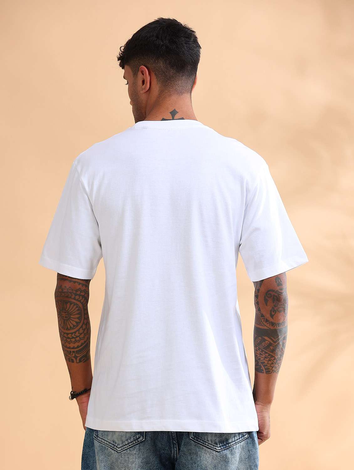 Men Printed Short Sleeve Loose Fit T-shirt - 22766768 -  Standard Image - 4