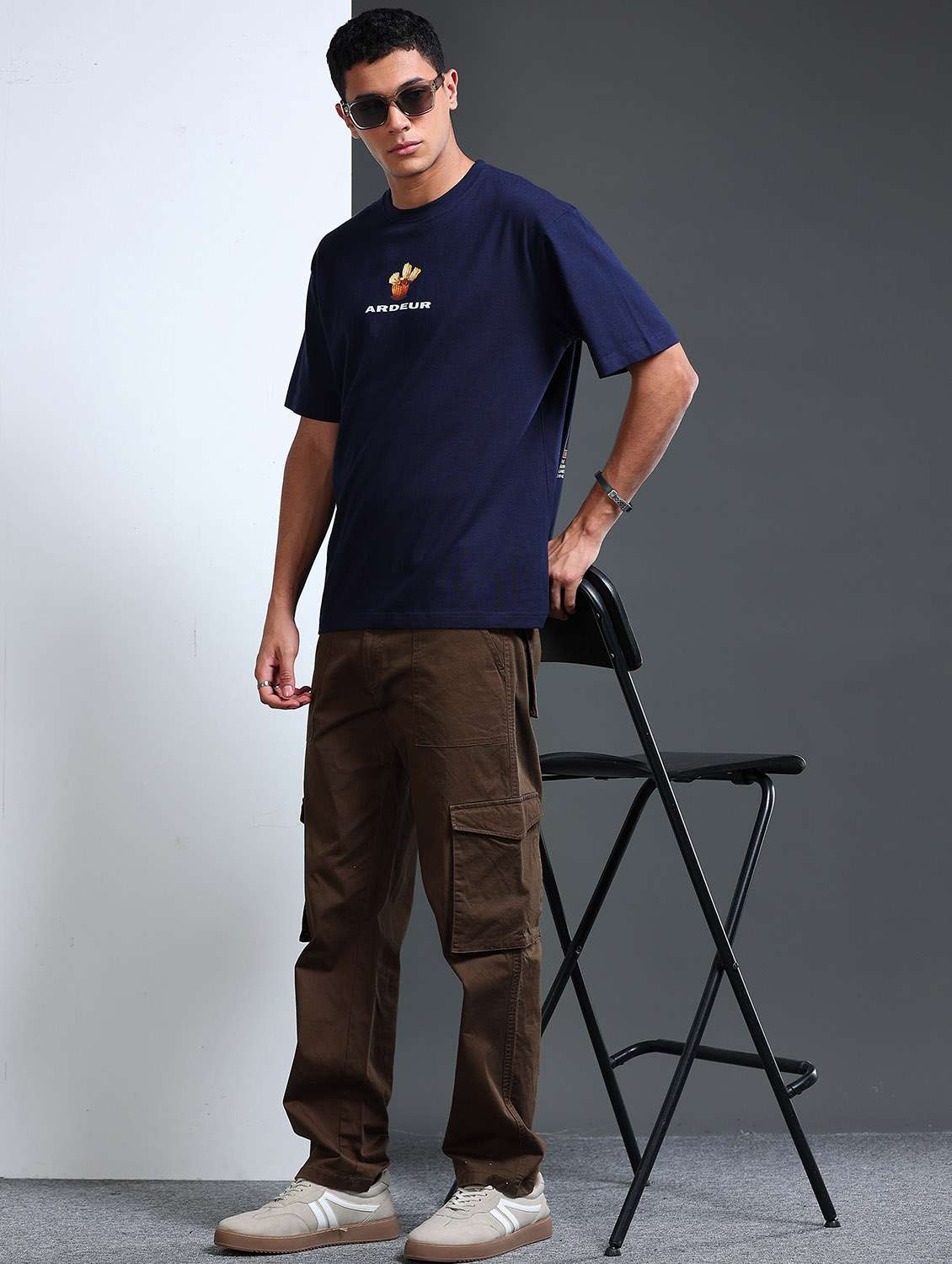 Men Printed Short Sleeve Loose Fit T-shirt - 22766805 -  Standard Image - 4