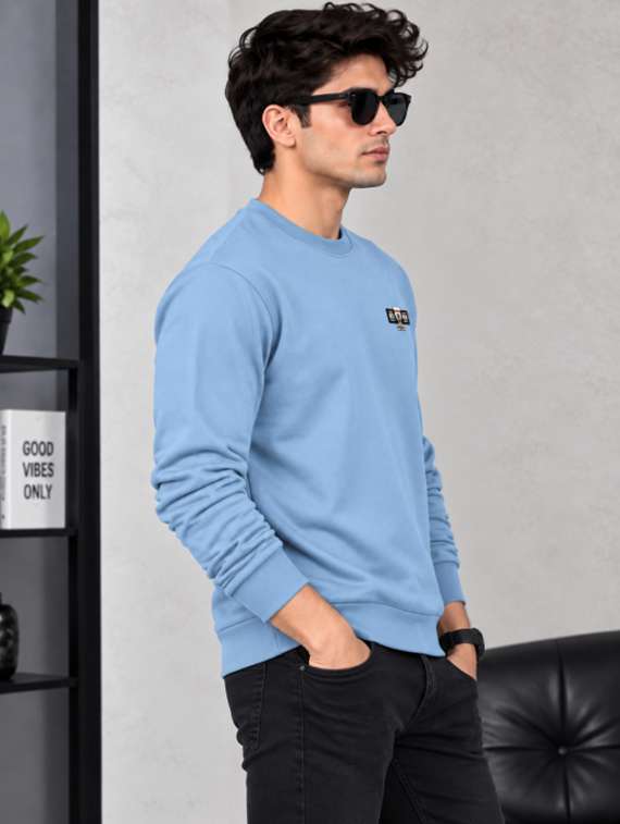 Men Solid Long Sleeves Regular Fit Sweatshirt - 22766998 -  Standard Image - 1