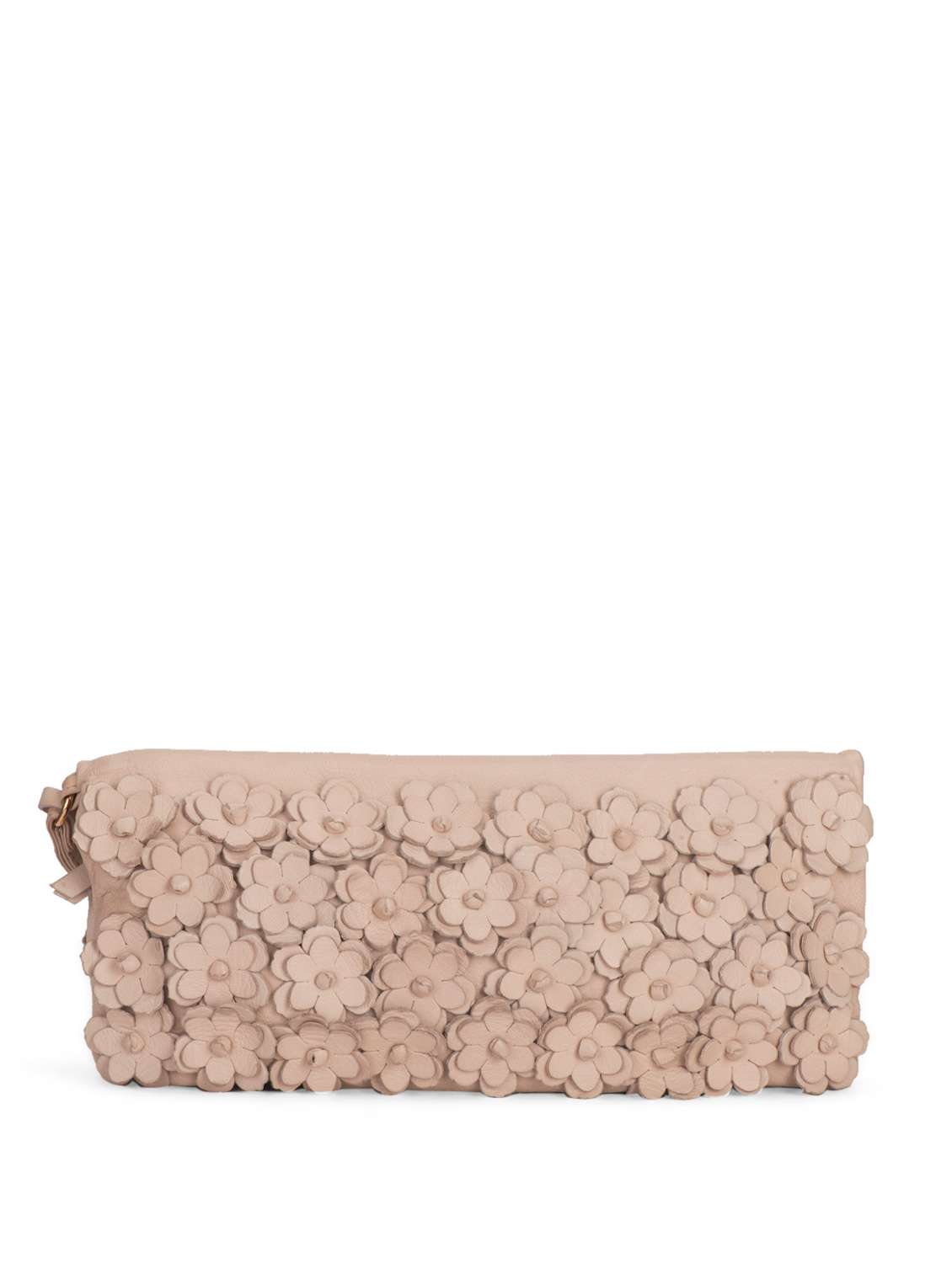 Applique Work Dusty Peach Clutch - 35672 -  Standard Image - 1
