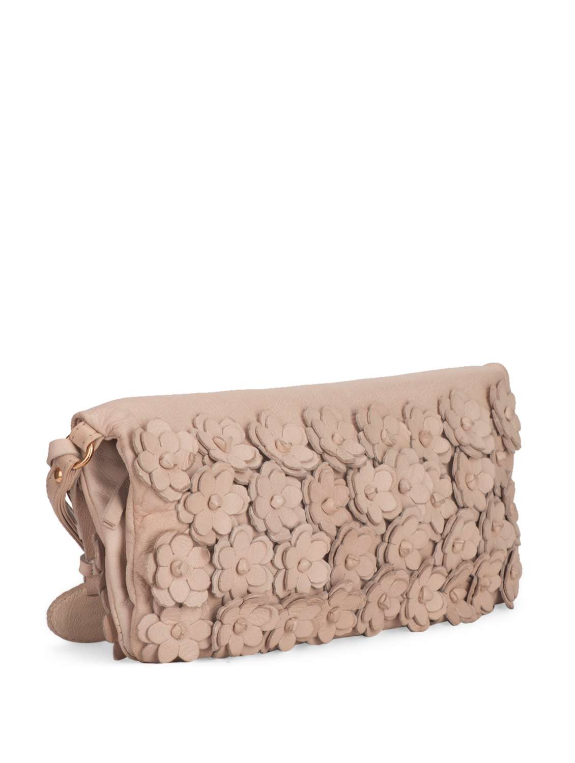 Applique Work Dusty Peach Clutch - 35672 -  Standard Image - 4