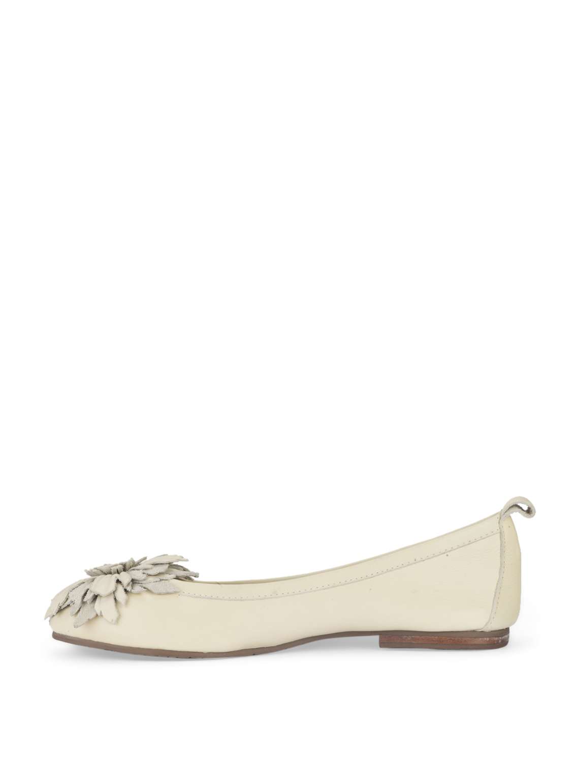 Ivory Floral Ballerinas - 35733 -  Standard Image - 1