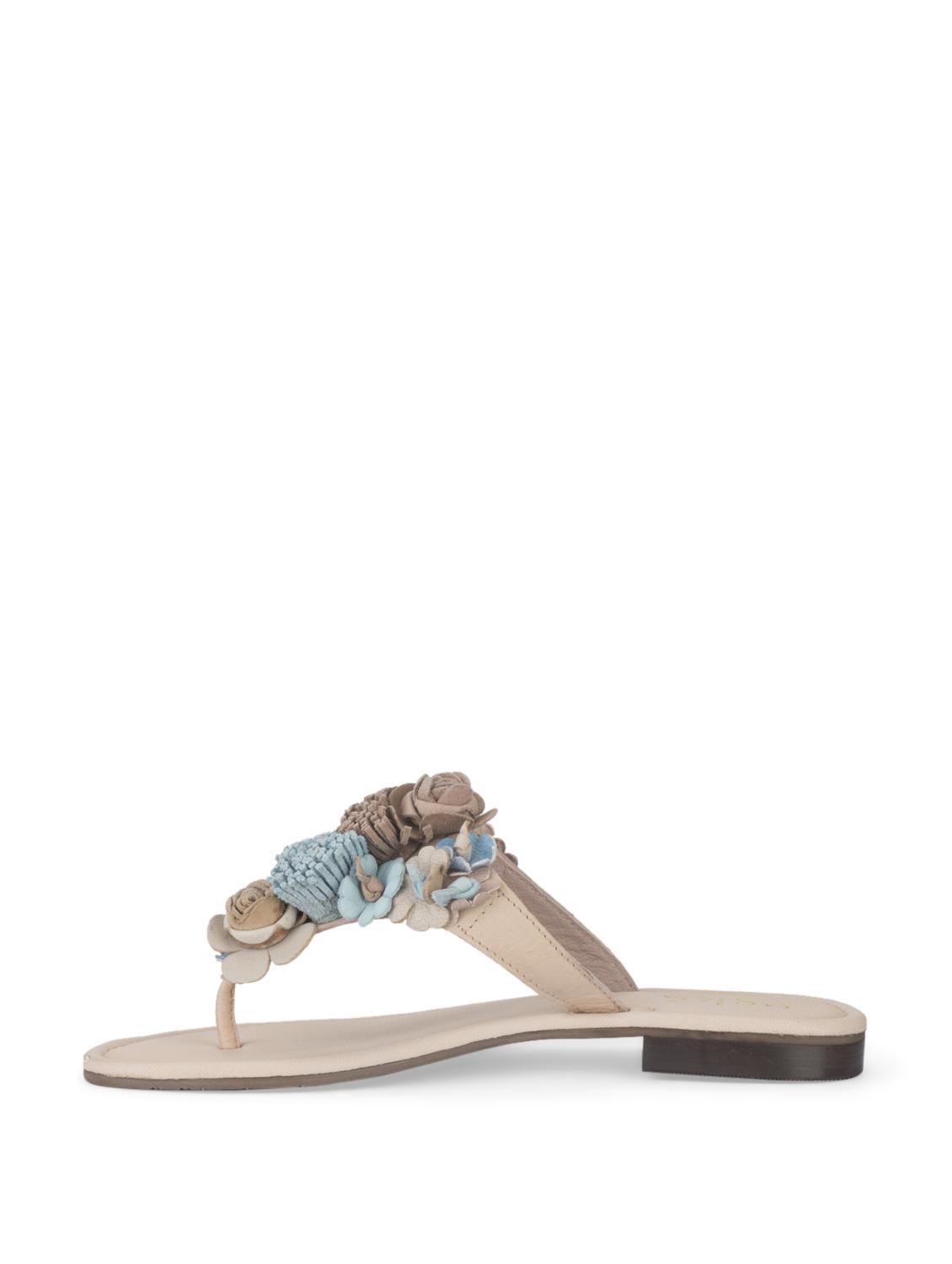 Beige Floral Slip-Ons - 35752 - Standard Image - 1