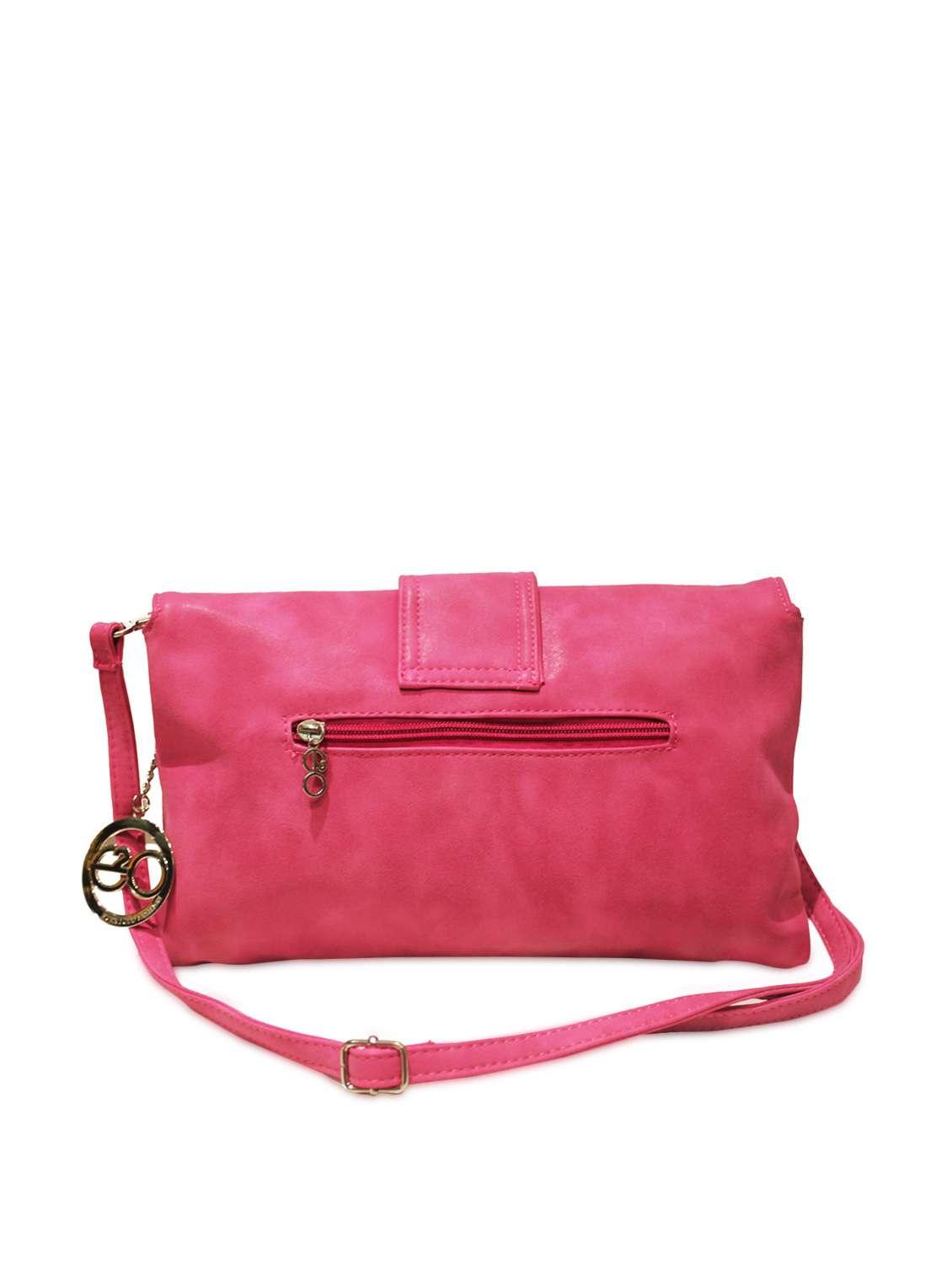 Pink Clutch with Bold Buckle - 46212 -  Standard Image - 1