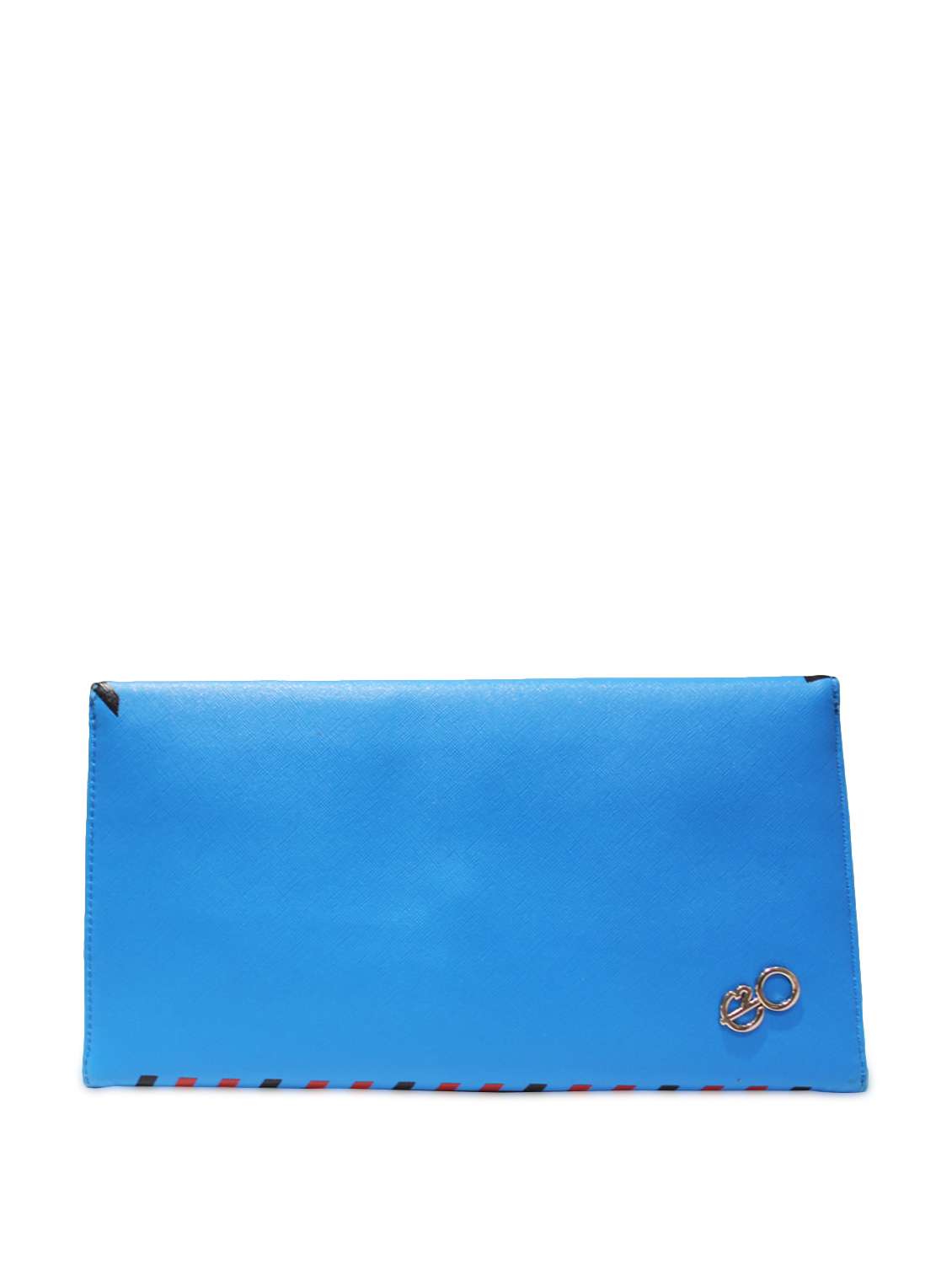Blue Envelope Clutch with Colourful Edges - 46237 -  Standard Image - 1