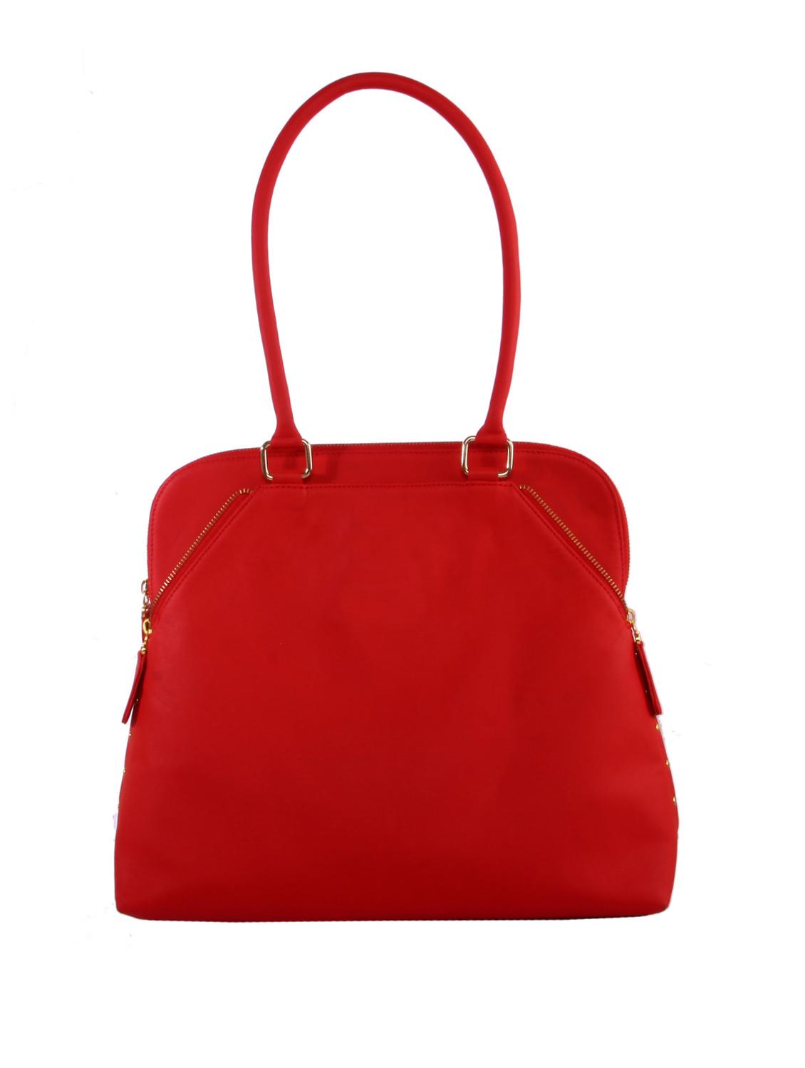 Metal Zipper with Studs Handbag - 47815 - Standard Image - 1