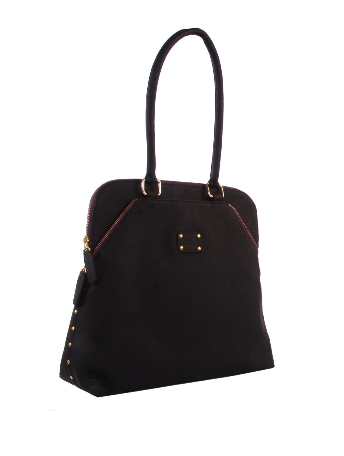 Metal Zipper with Studs Handbag - 47816 - Standard Image - 4