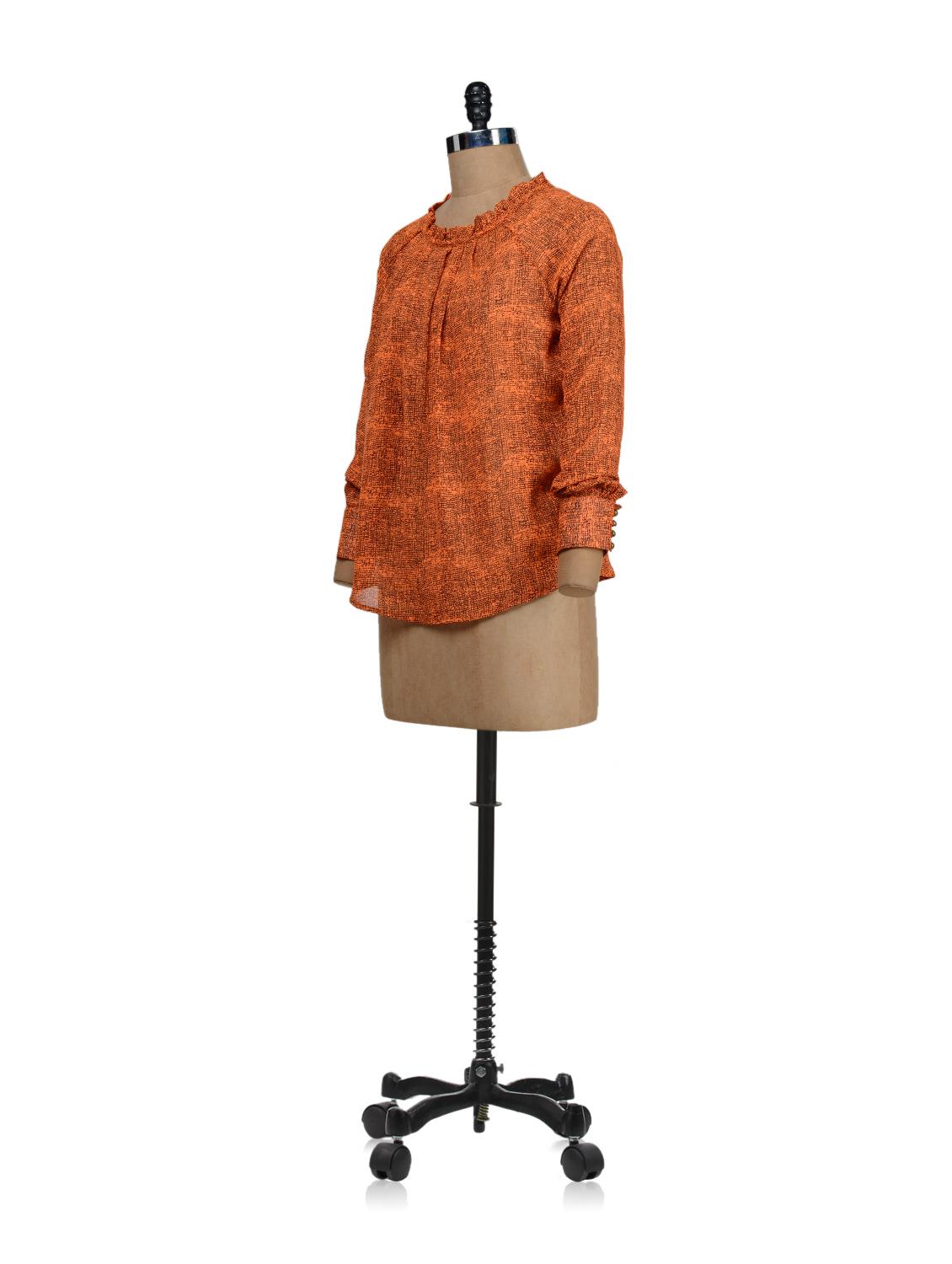 candy orange sheer top - 48359 -  Standard Image - 1