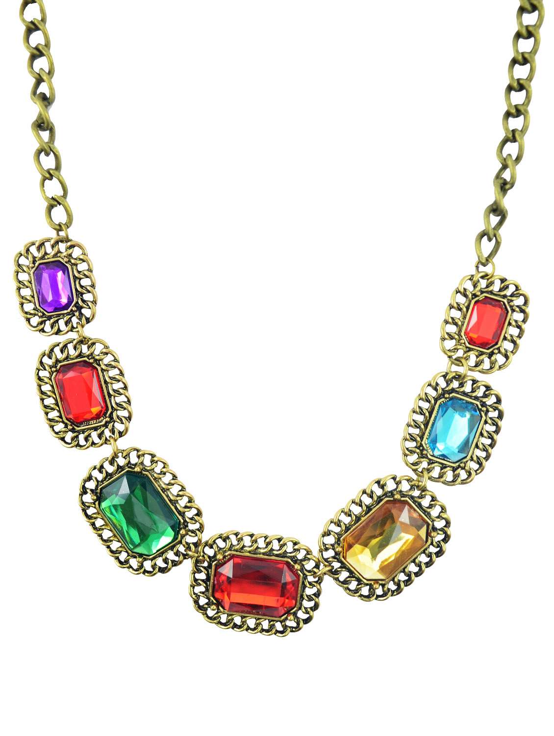 statement crystal necklace