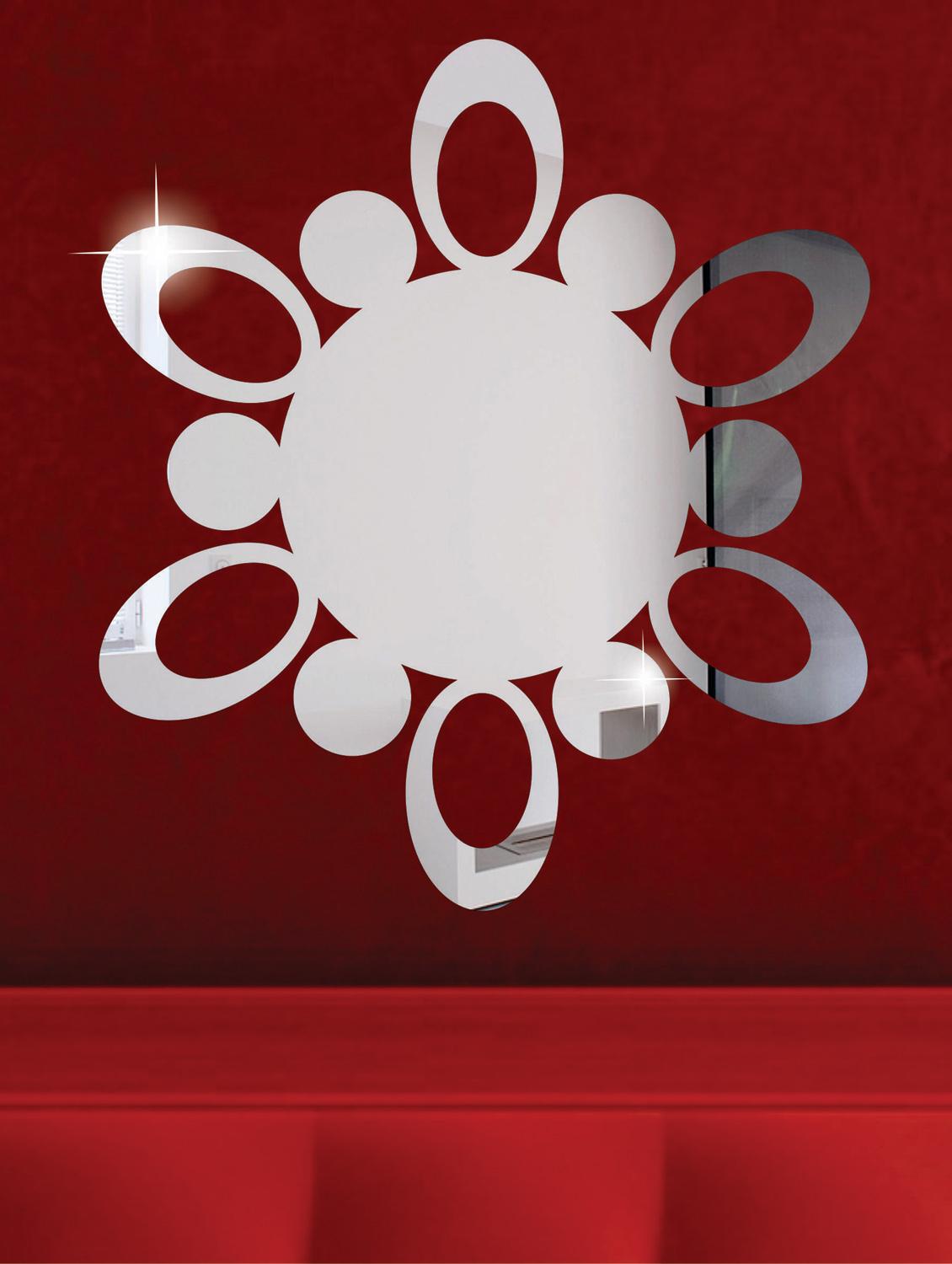 Atomic Circle 3D Mirror Sticker - Zeeshaan