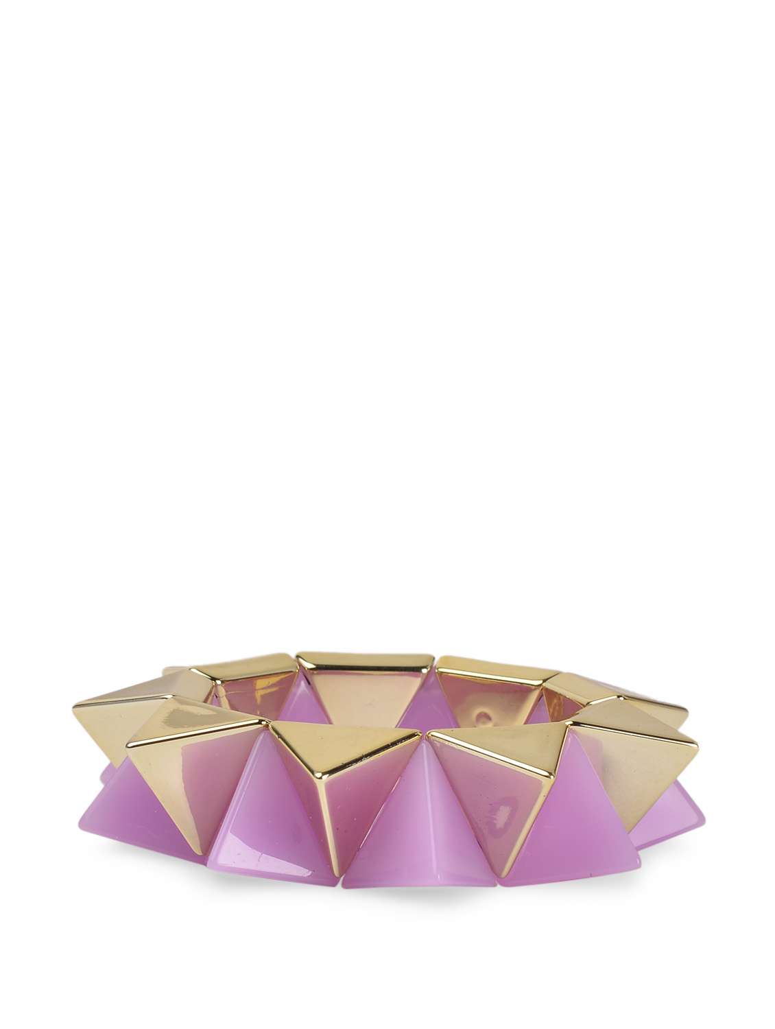 geometric cut lilac bracelet