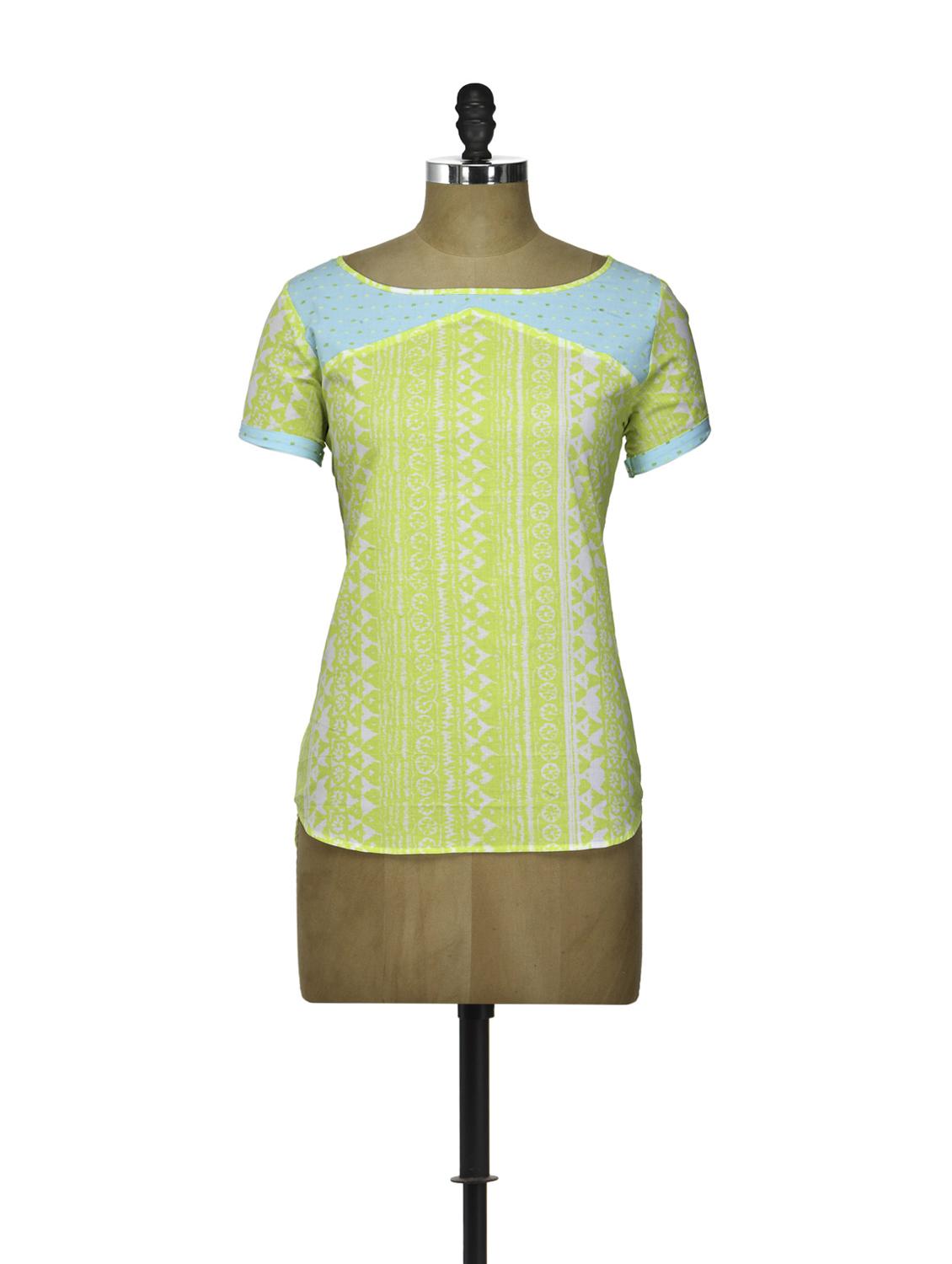 Floral Printed Cotton Top - Yepme - 861957
