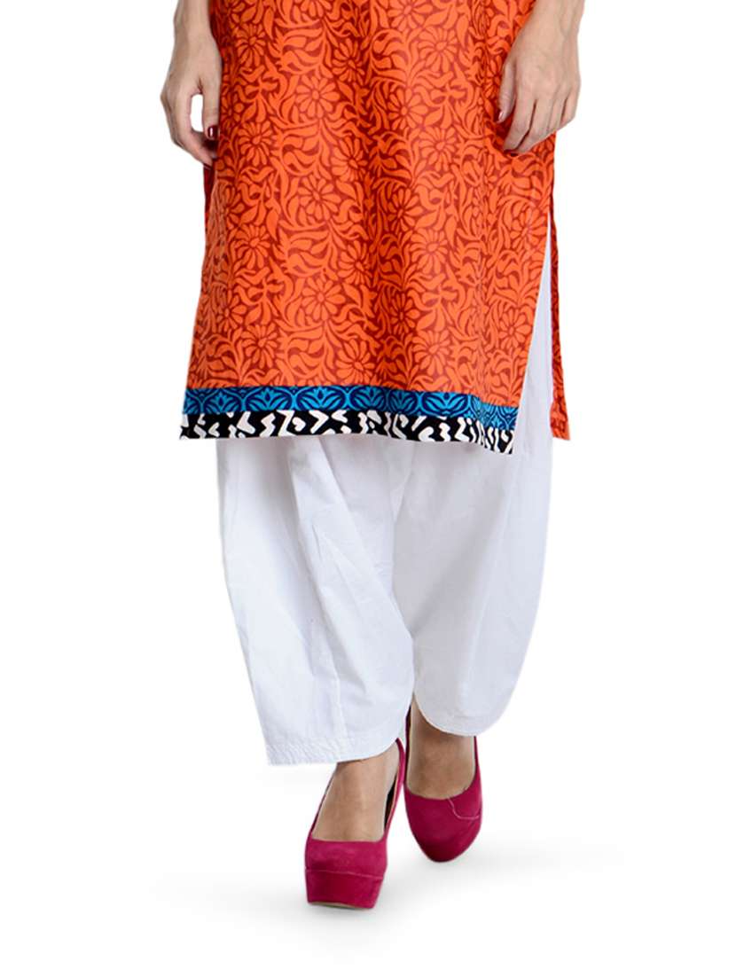 pure white cotton patiala salwar