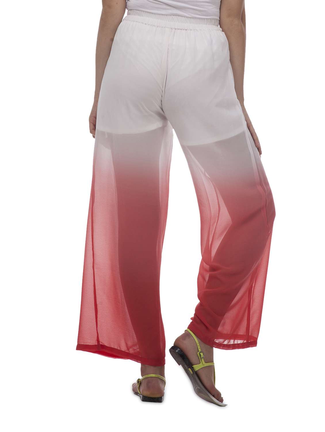 ombre transparent pants