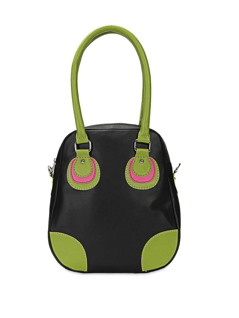 black leatherette handbag - 899203 - Zoom Image - 0