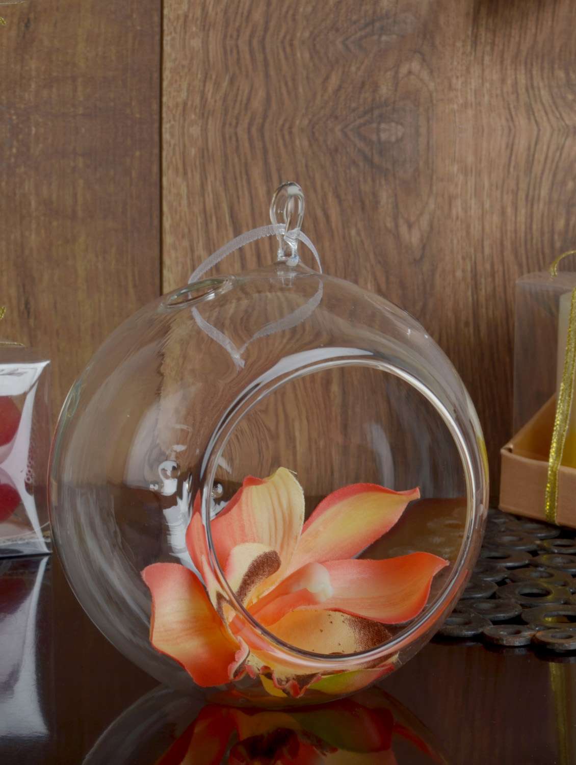 hanging dã©cor glass bowl (large)