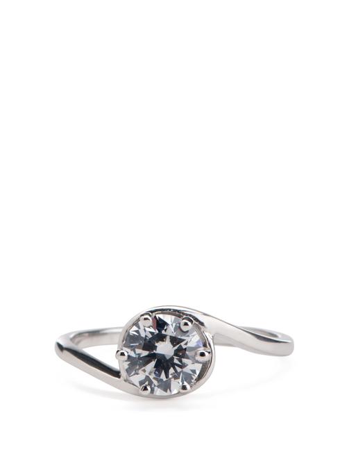 Sterling Silver Diamond Ring - Tanya Rossi, Italy 9073