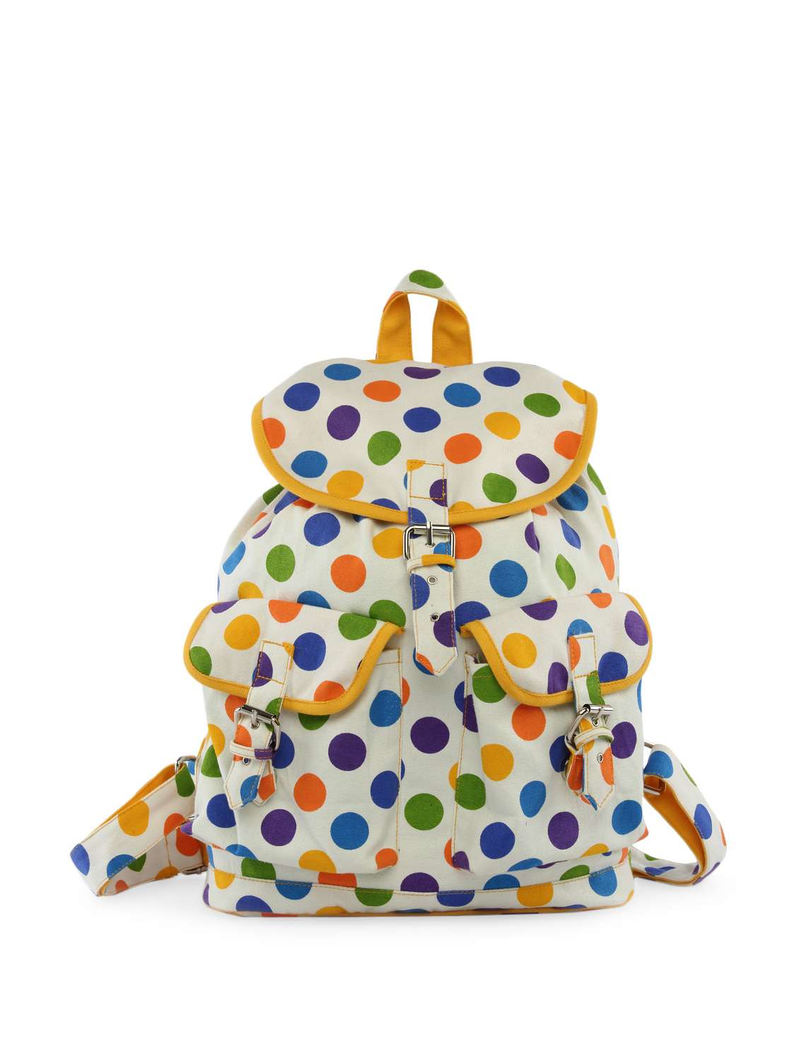 multi colored cotton backpack
