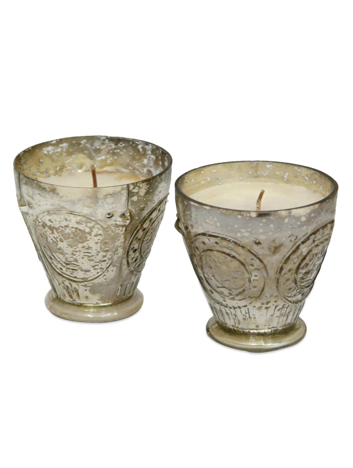 Antique Glass Candle Glass Votives - Gifts By Meeta