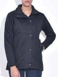 black full sleeves cotton jacket