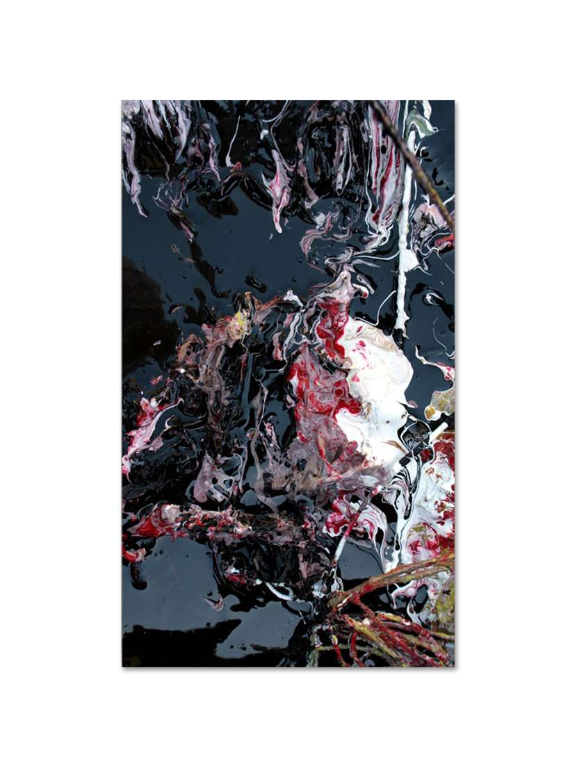 multicolour abstract printed canvas painting