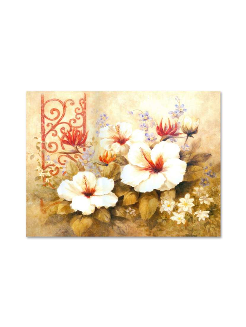 multicolour abstract printed canvas painting