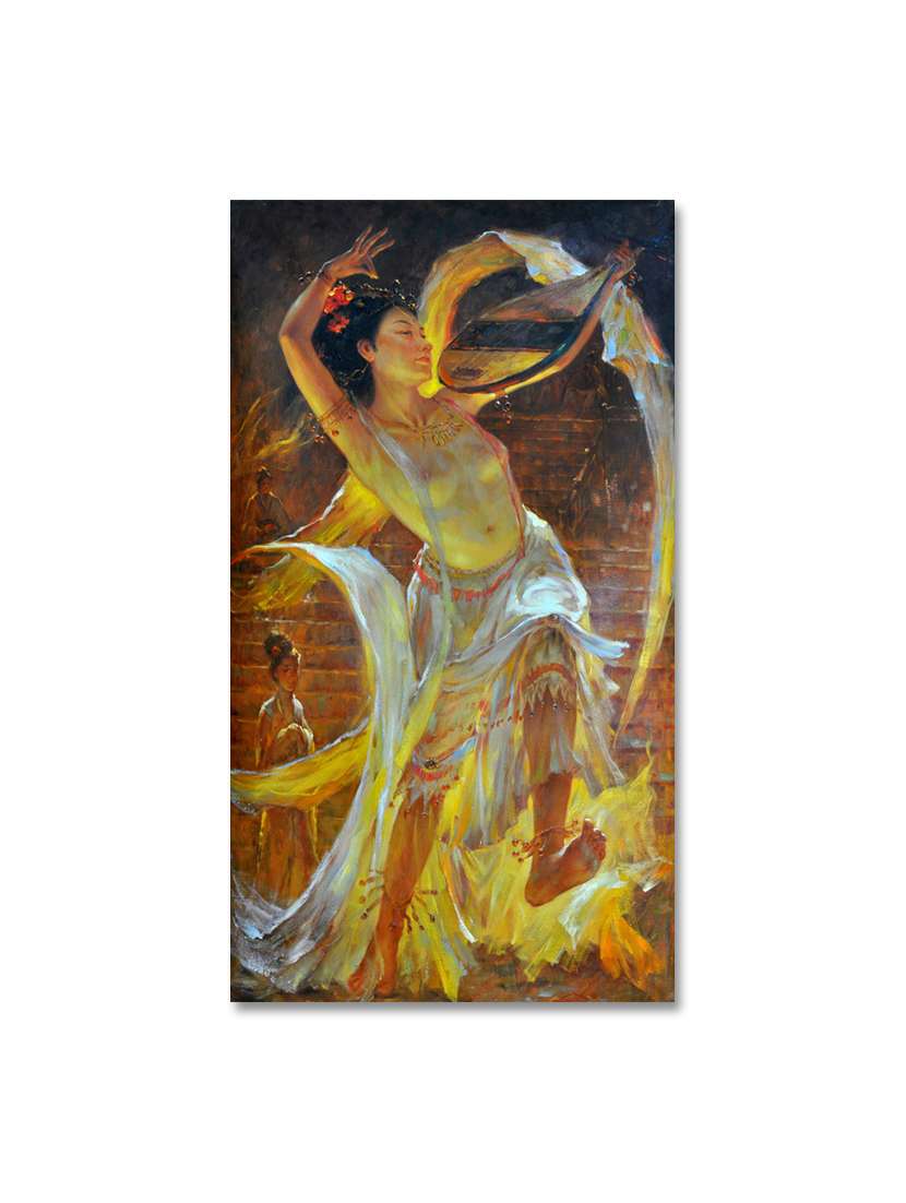 multicoloured premium printed painting on canvas