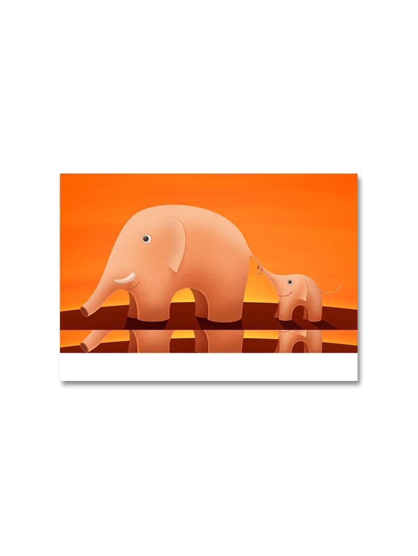 multicoloured premium printed painting on canvas