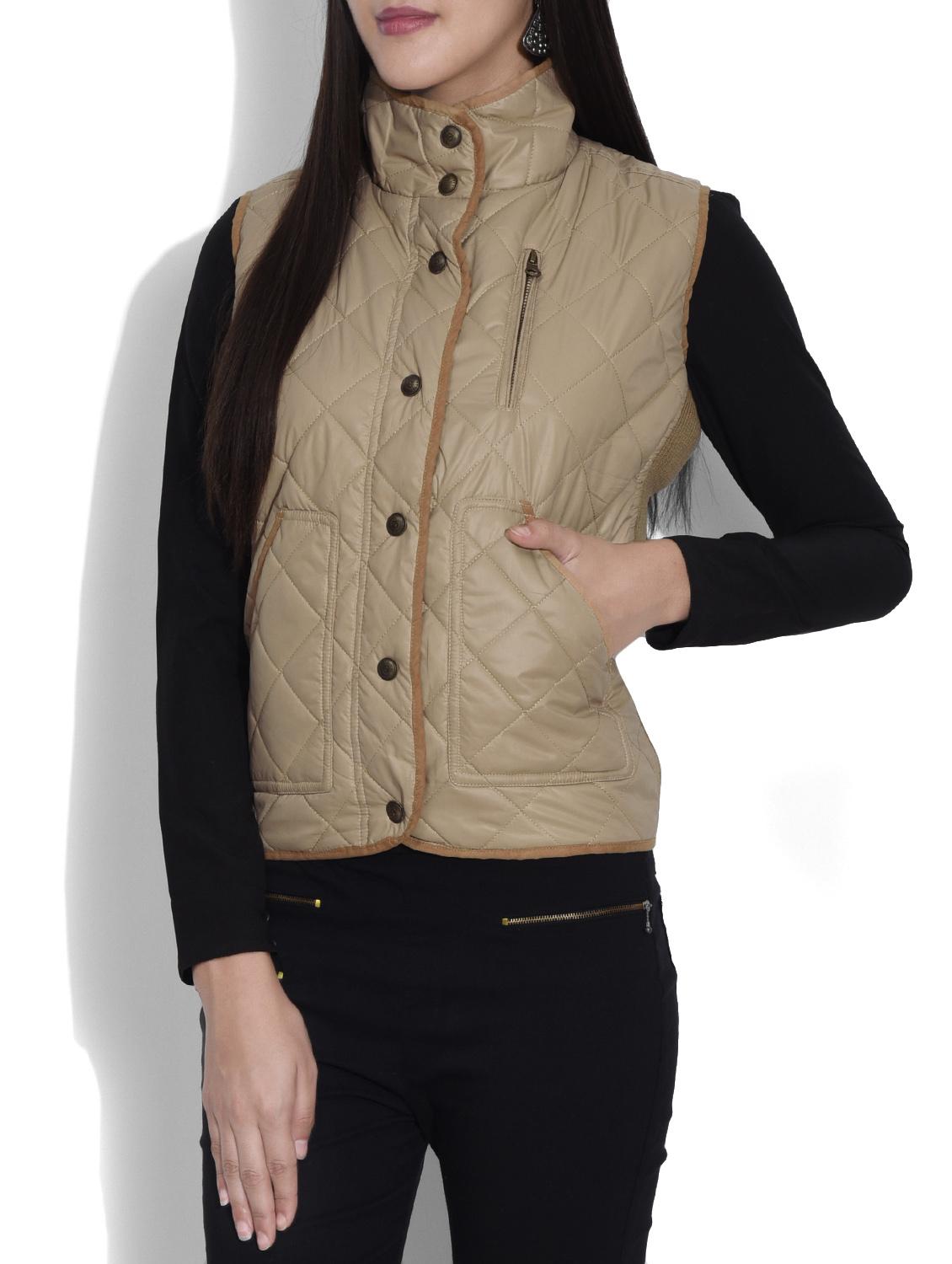 plain beige woollen blend jacket - 9620249 - Standard Image - 1