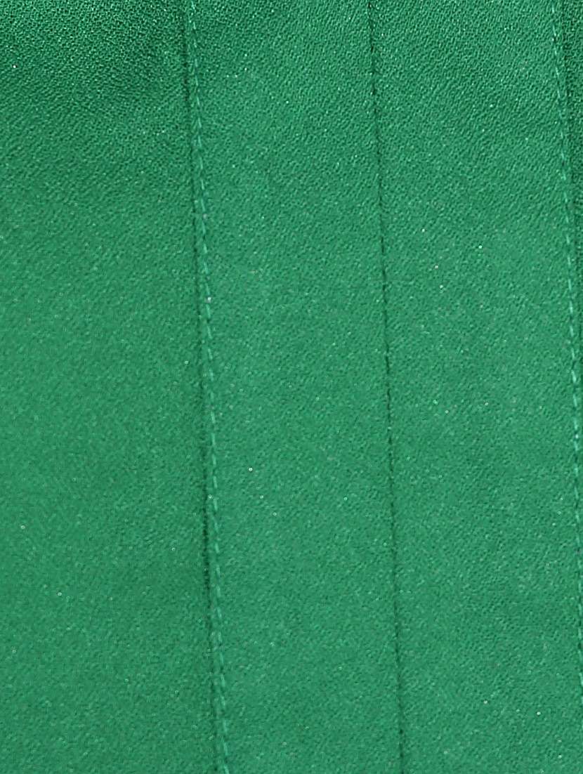 the vanca solid forest green lace detailed top - 9654077 -  Standard Image - 4