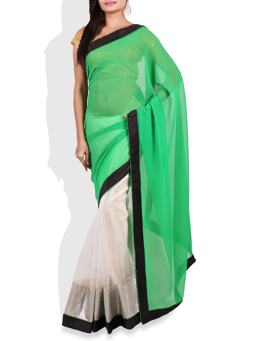 multi color georgette saree