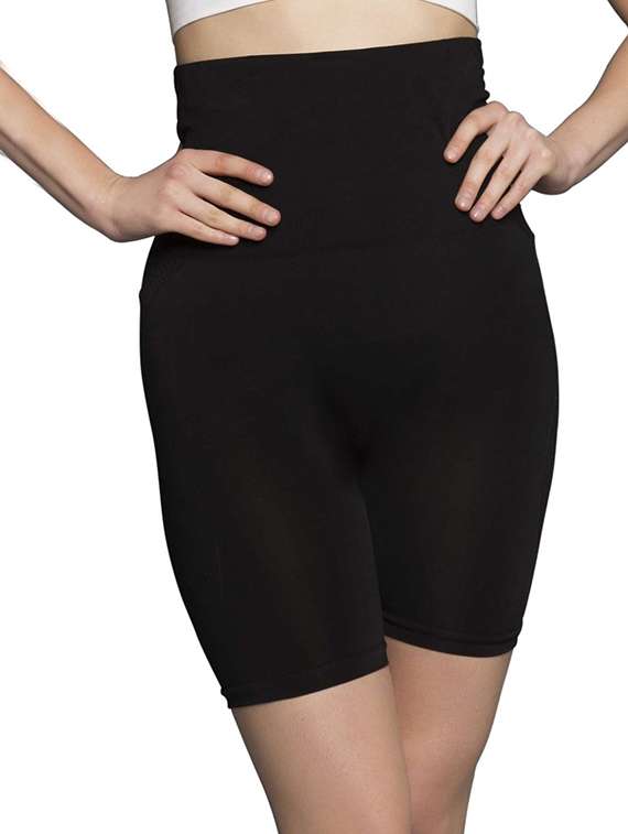 black poly spandex shapewear