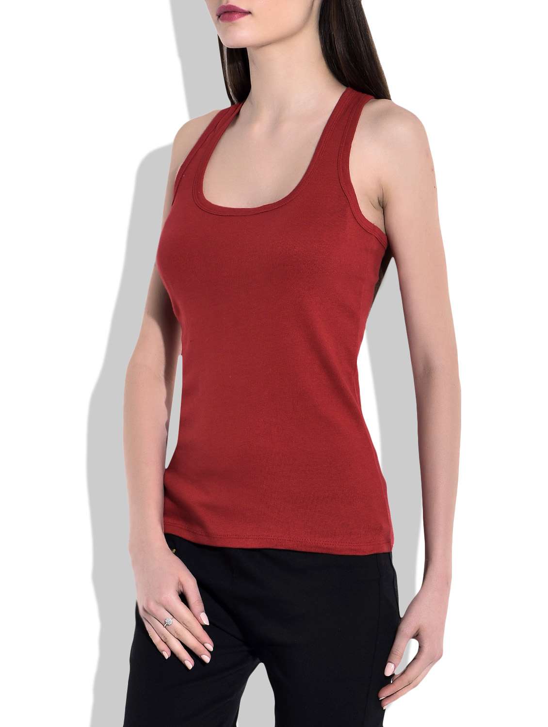 racer back solid camisole  - 9721781 -  Standard Image - 1