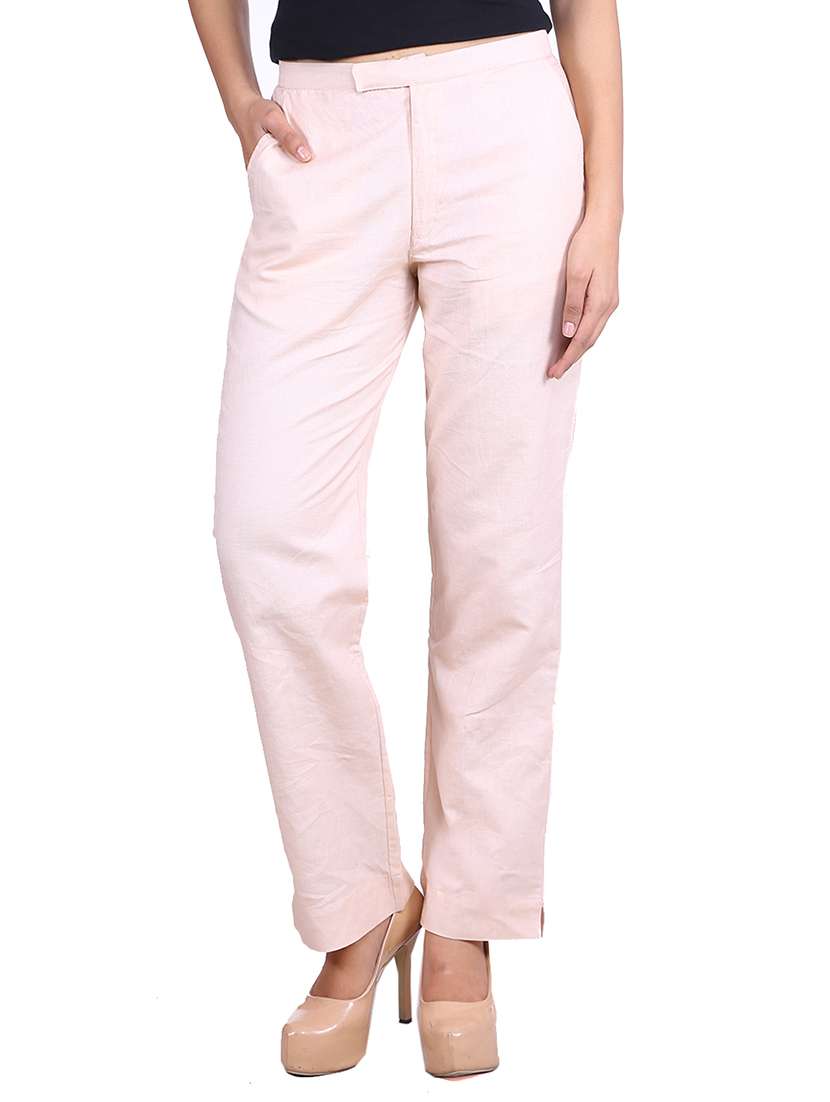 cream cotton trouser