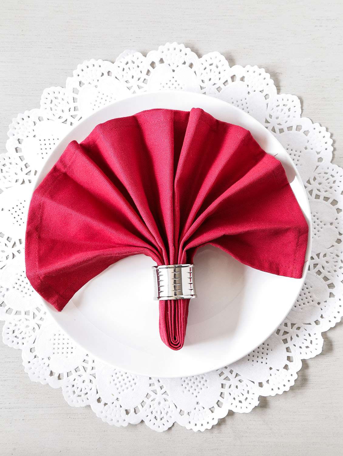 plain dinner napkins set (set of 6)