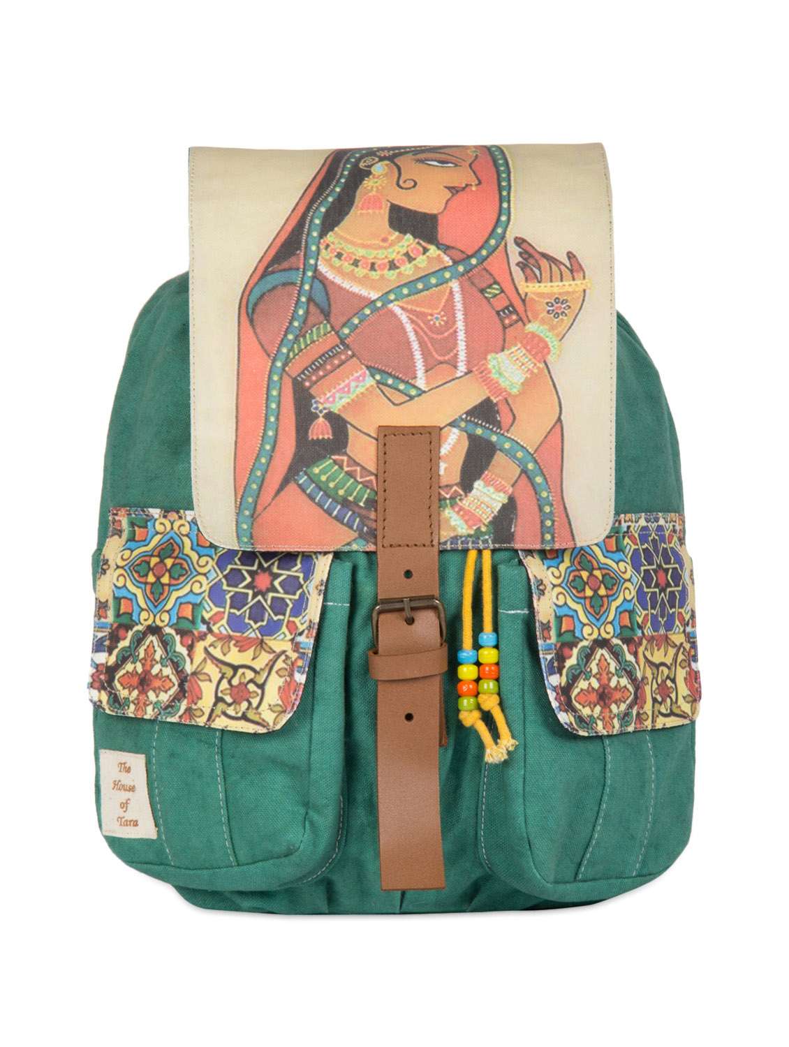 heritage print backpack