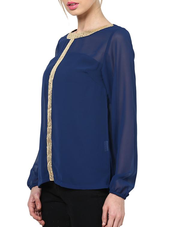 women's straight boat neck top - 981735 - Standard Image - 1