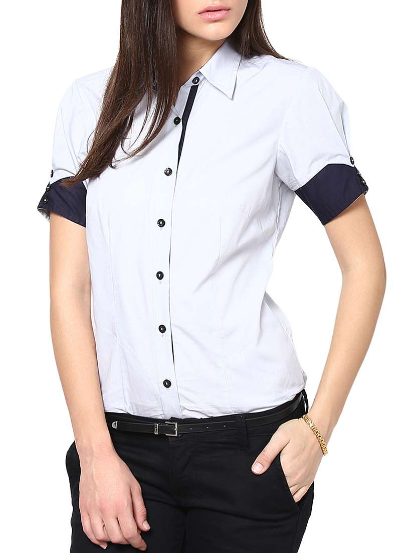 grey cotton shirt