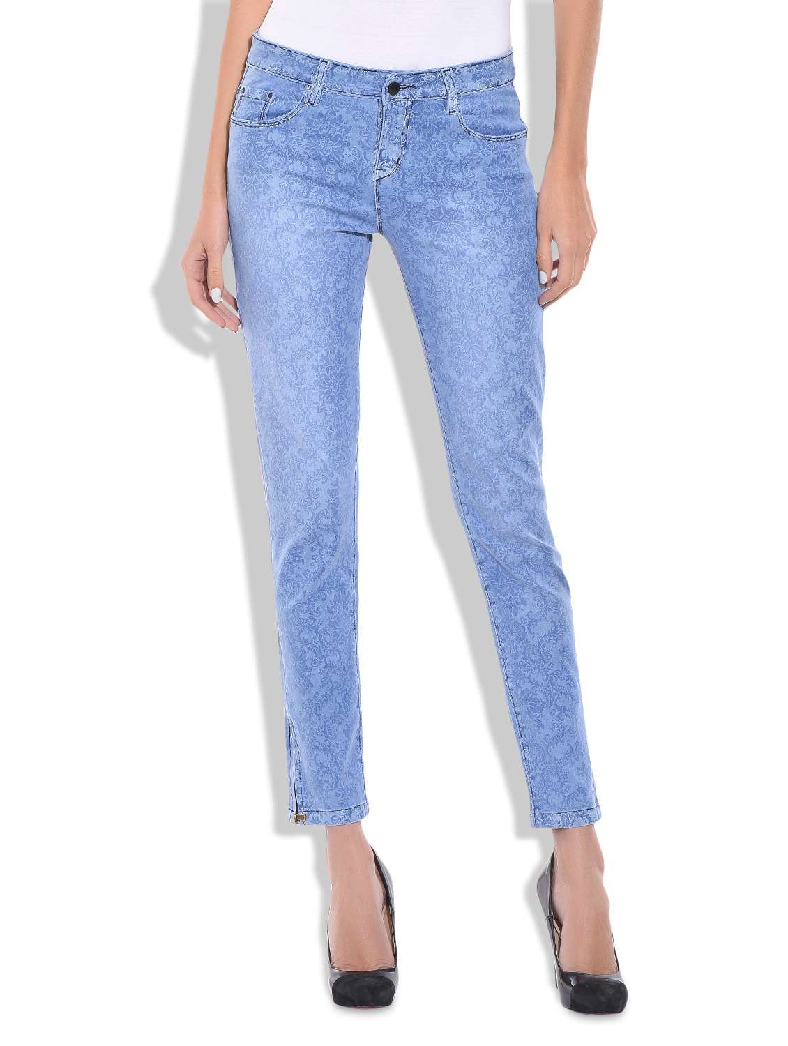 light blue denim jeans