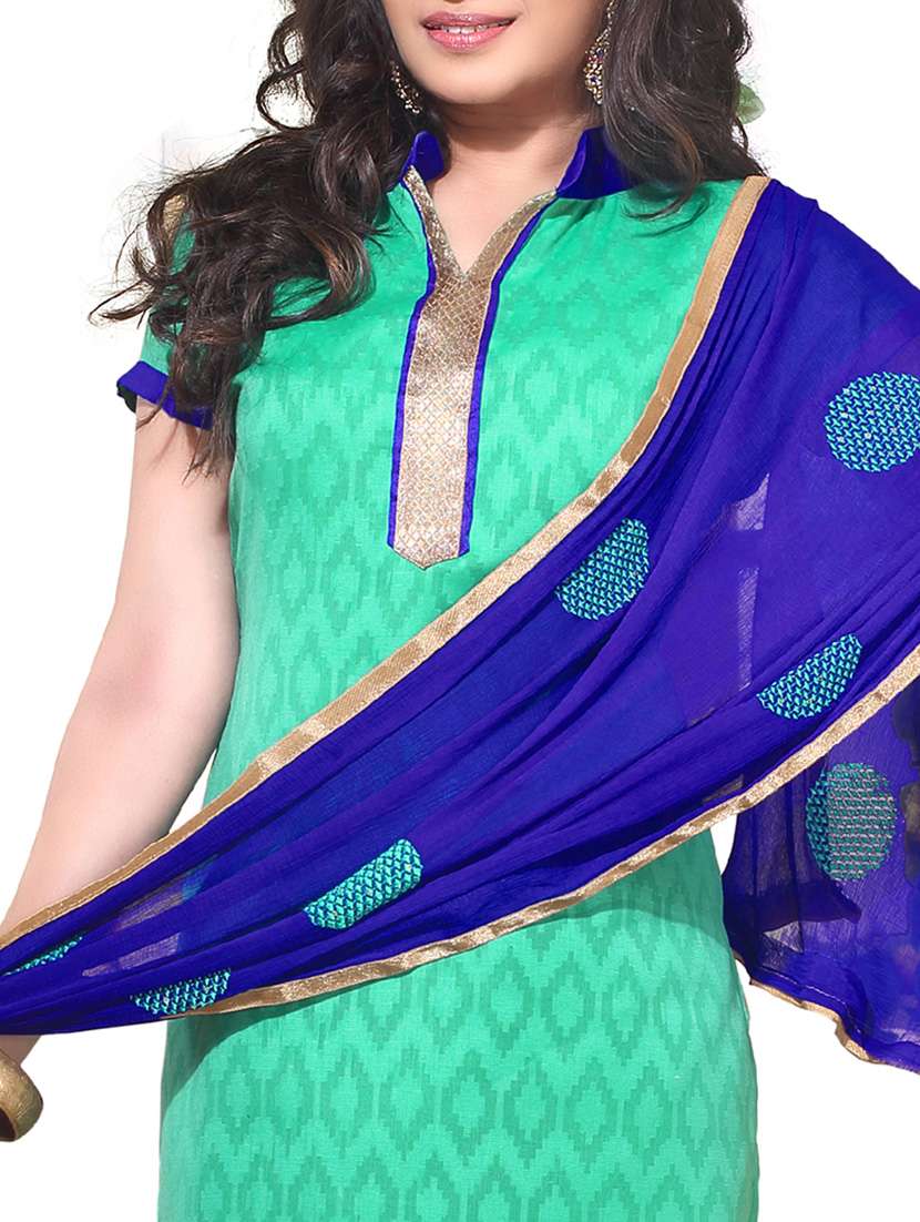 Buy online Sea Green , Royal Blue Mix Cotton Dress Materials. from Suits & Dress material for Women by Swaron for 1129 at 47% off | 2026 Limeroad.com Buy online Sea Green , Royal Blue Mix Cotton Dress Materials. from Suits & Dress material for Women by Swaron for 1129 at 47% off | 2026 Limeroad.com
