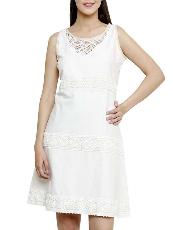 white cotton dress